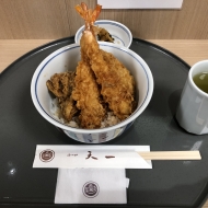 京都伊勢丹地下イートイン　天丼