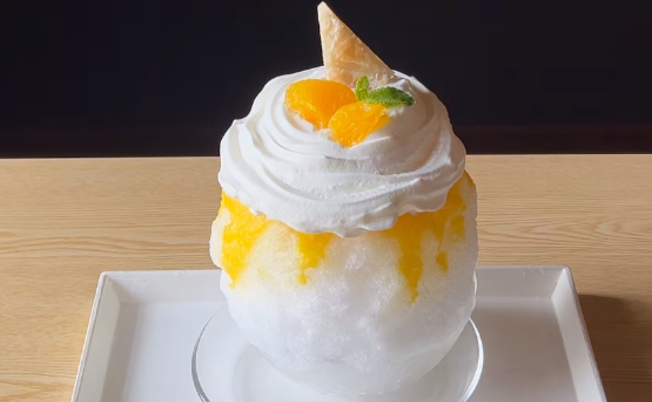 【7月限定】　甘夏みかんかき氷🍊
