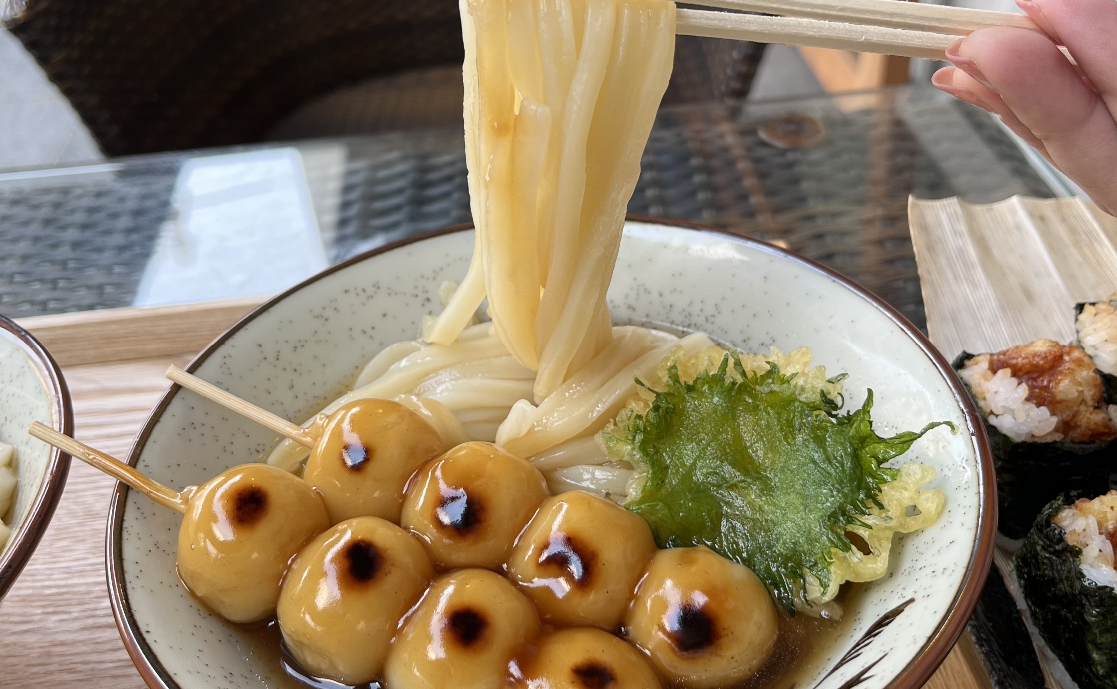 話題のみたらし団子うどん食べてきた😍｜Alcocca京都 （アルコッカ 京都）